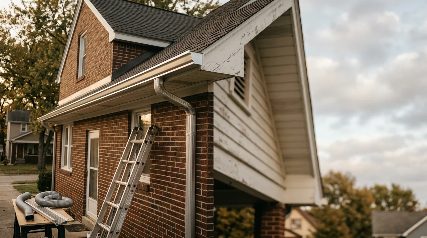 Professional gutter installation and cleaning service in Springfield Illinois